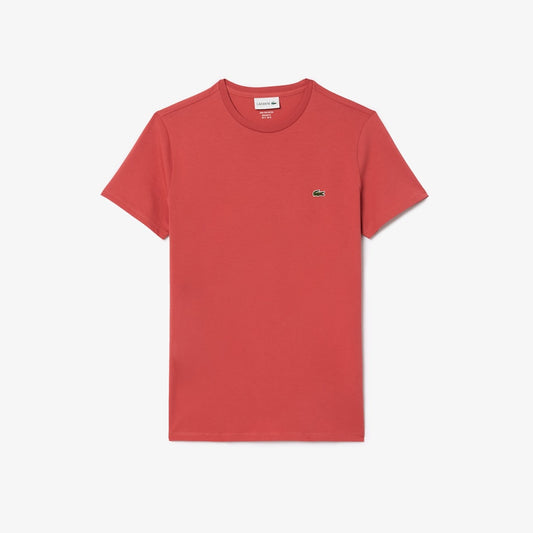 LACOSTE Regular fit CREW NECK T-SHIRT Men’s -PINK-ZV9
