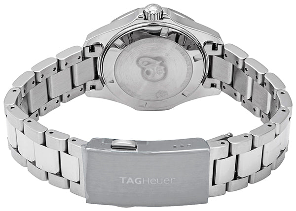 Tag Heuer Aquaracer Diamonds Mother of Pearl Dial Silver Steel Strap Watch for Women - WBD131B.BA0748
