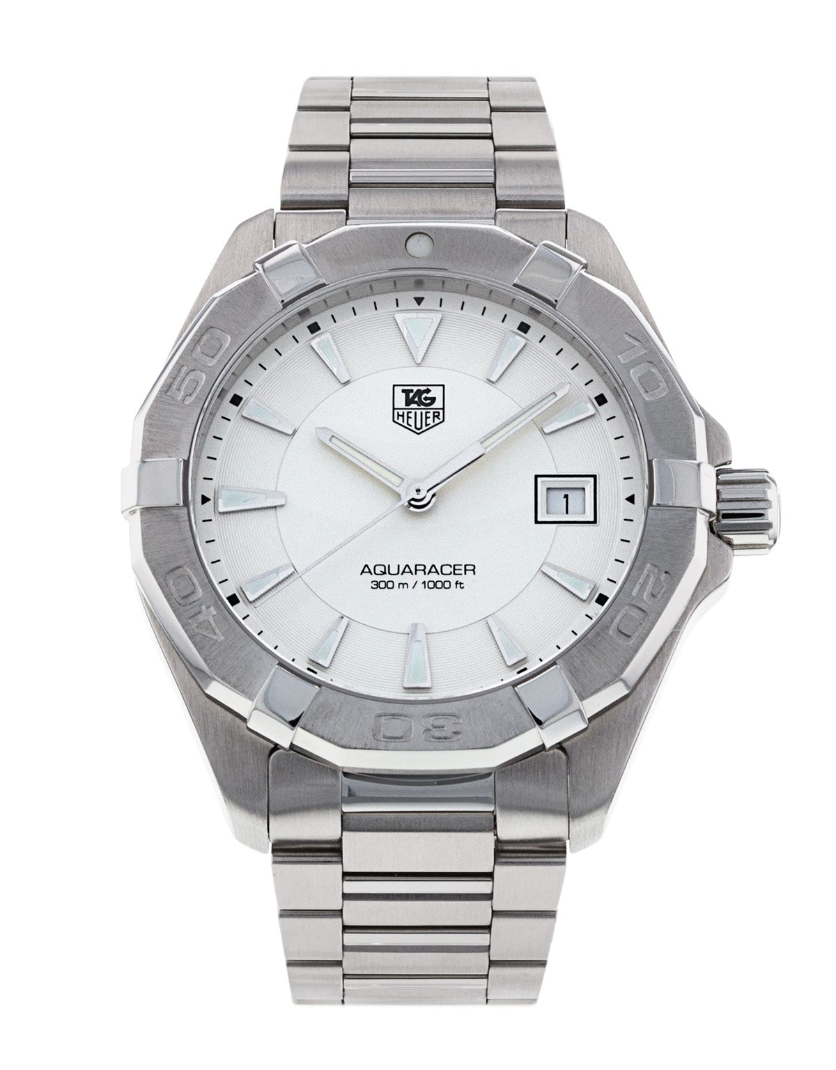 Tag Heuer Aquaracer White Dial Watch for Men - WAY1111.BA0928