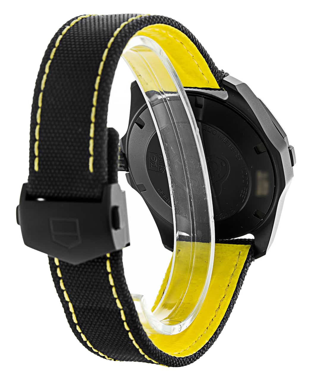 Tag Heuer Aquaracer Calibre 5 Automatic Black Dial Black Nylon Strap Watch for Men - WAY218A.FC6362
