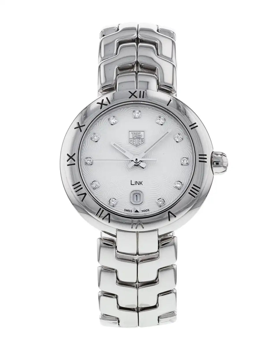 Tag Heuer Link Diamonds Mother of Pearl Dial Silver Steel Strap Watch for Women - WAT1411.BA0954