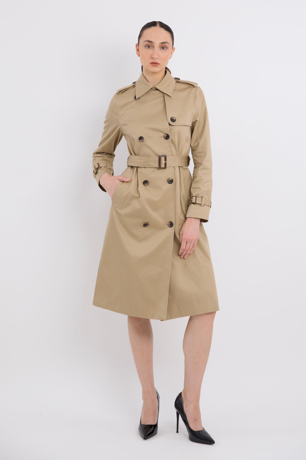Long Classic Trench Coat