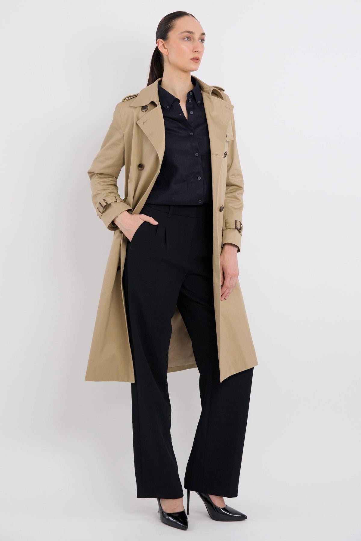 Long Classic Trench Coat