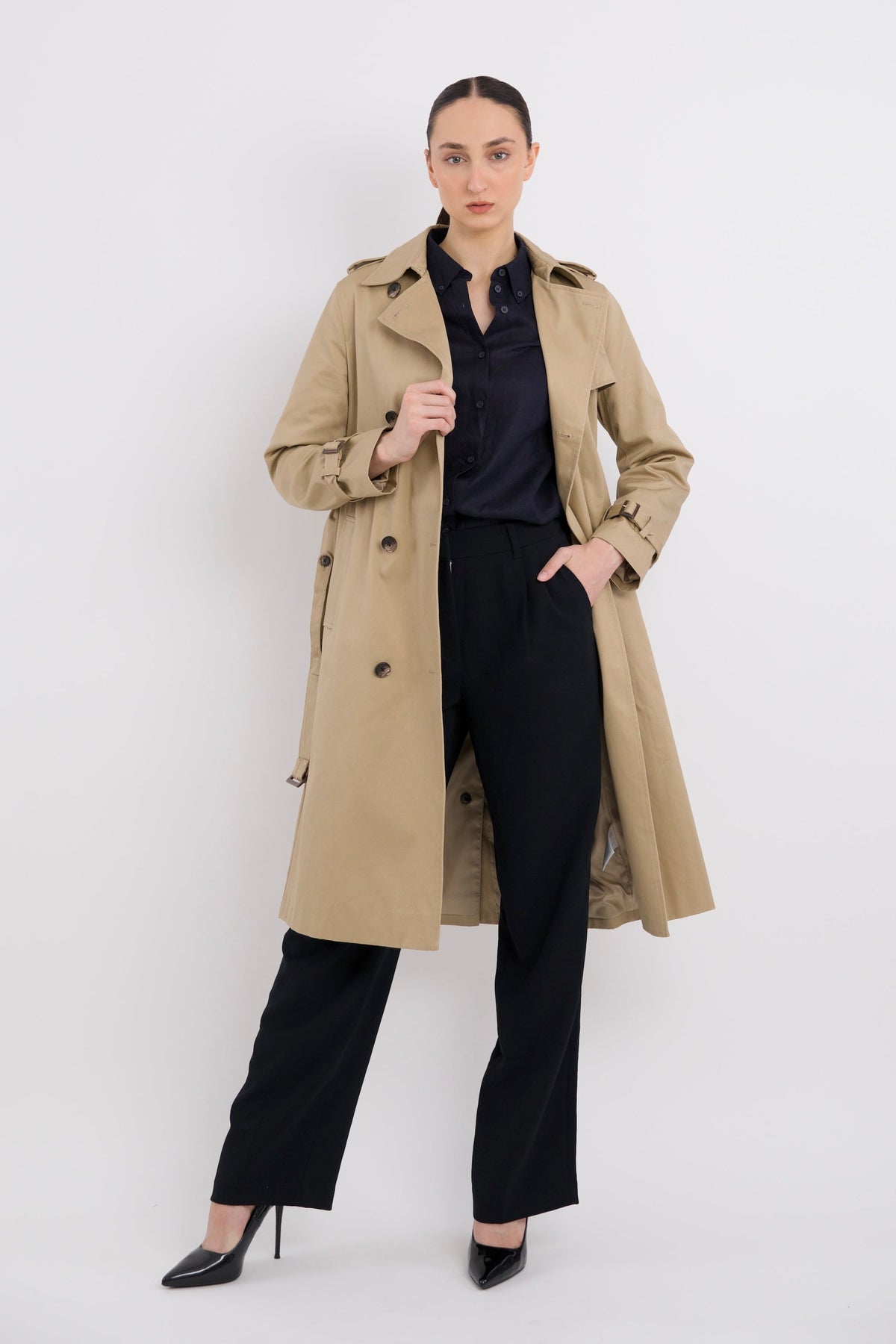 Long Classic Trench Coat