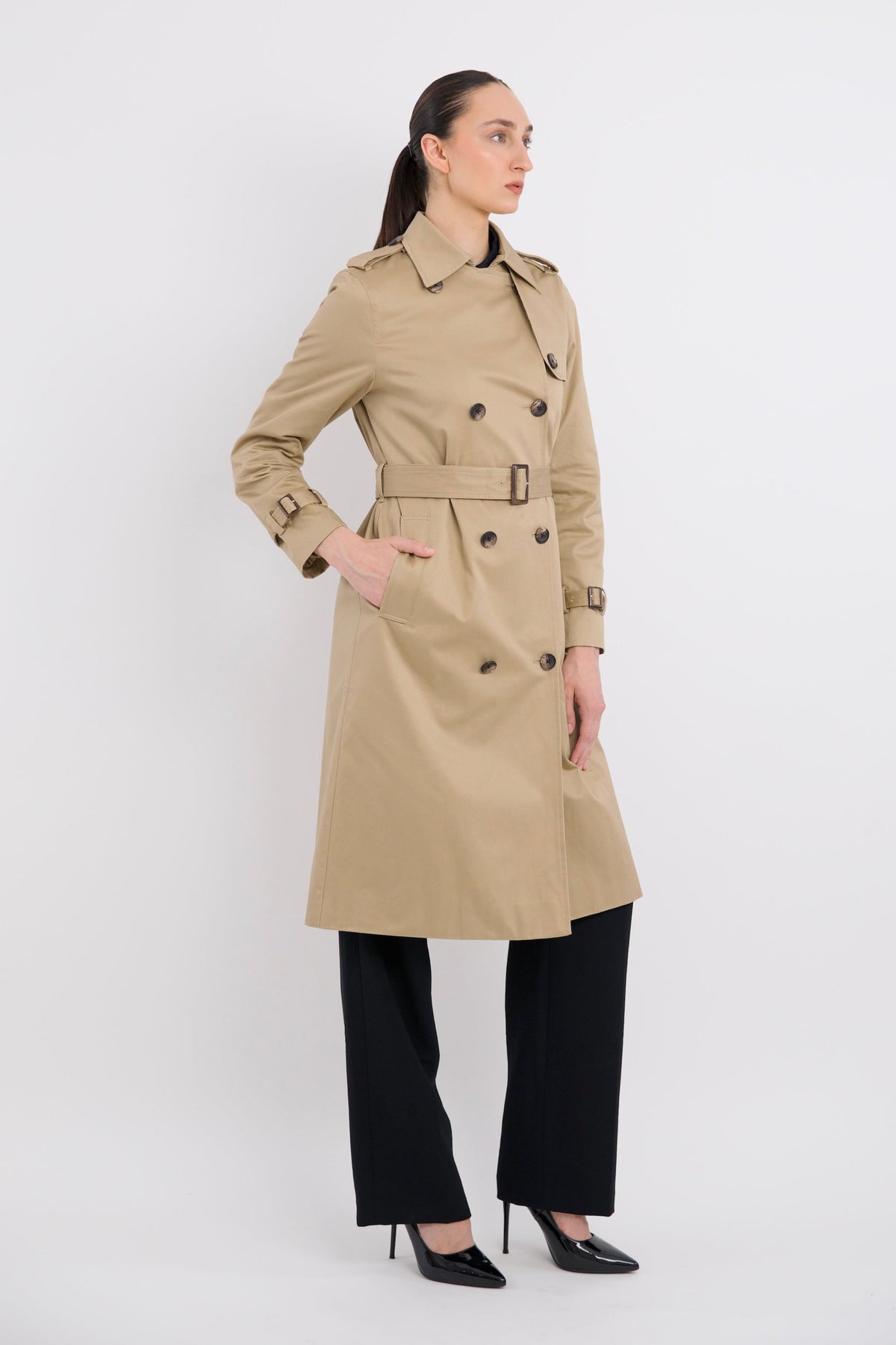 Long Classic Trench Coat