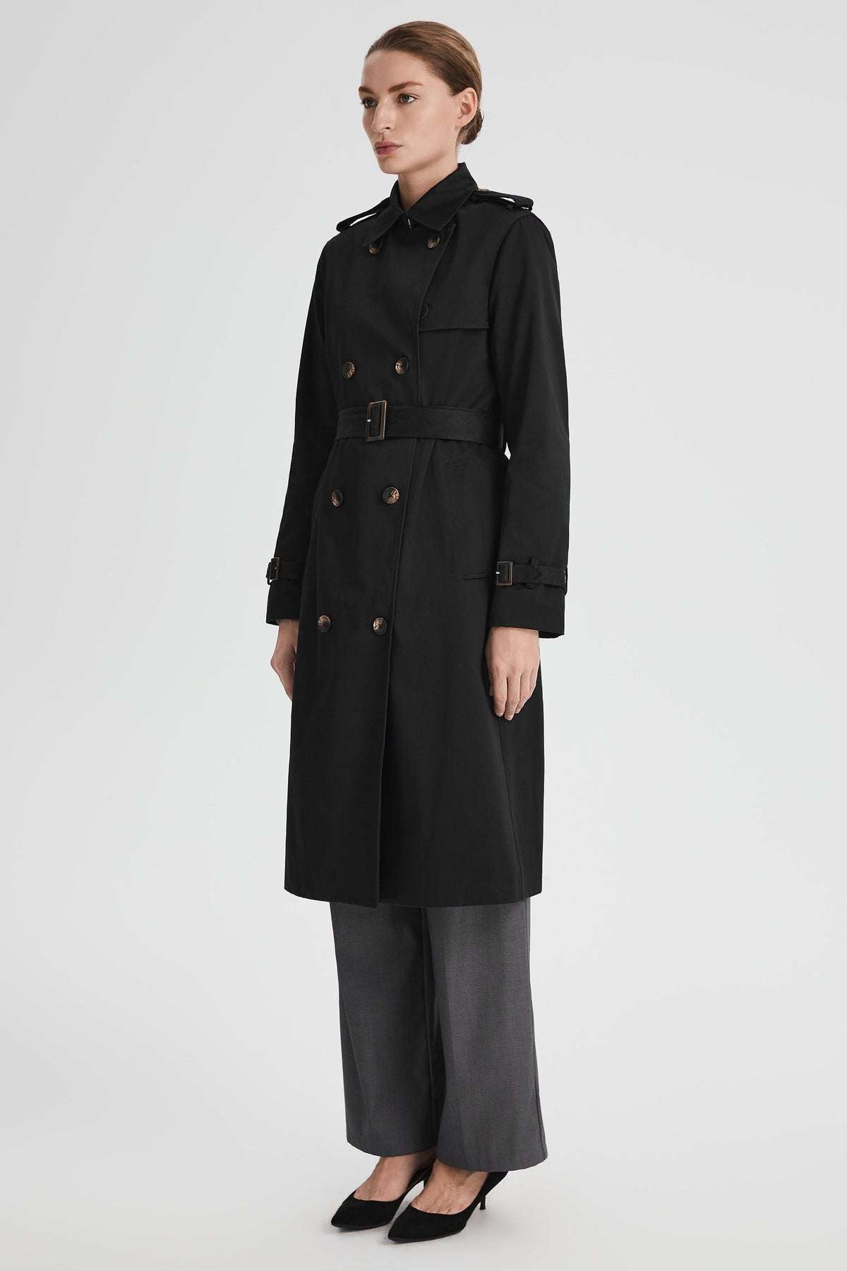 Long Classic Trench Coat