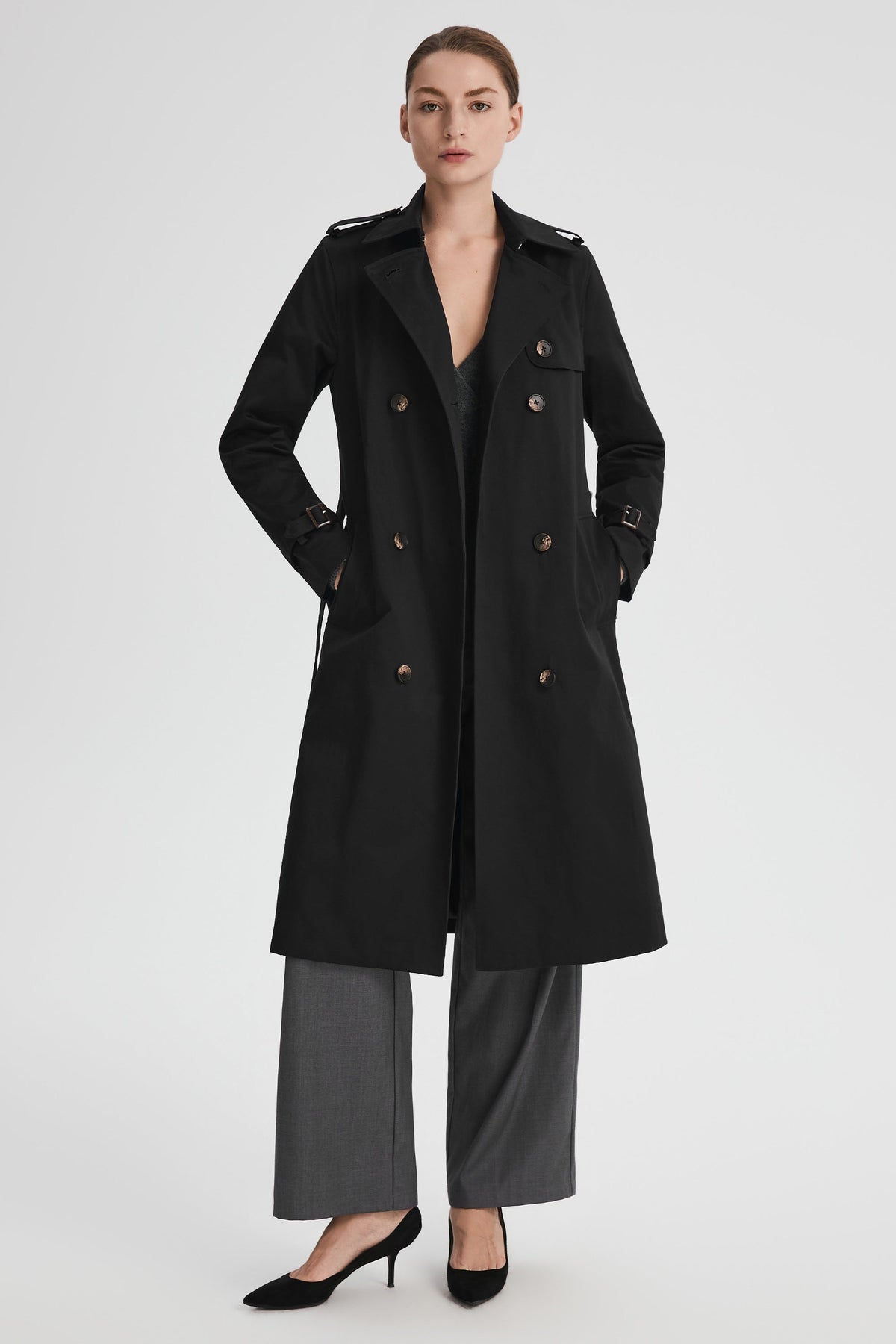 Long Classic Trench Coat