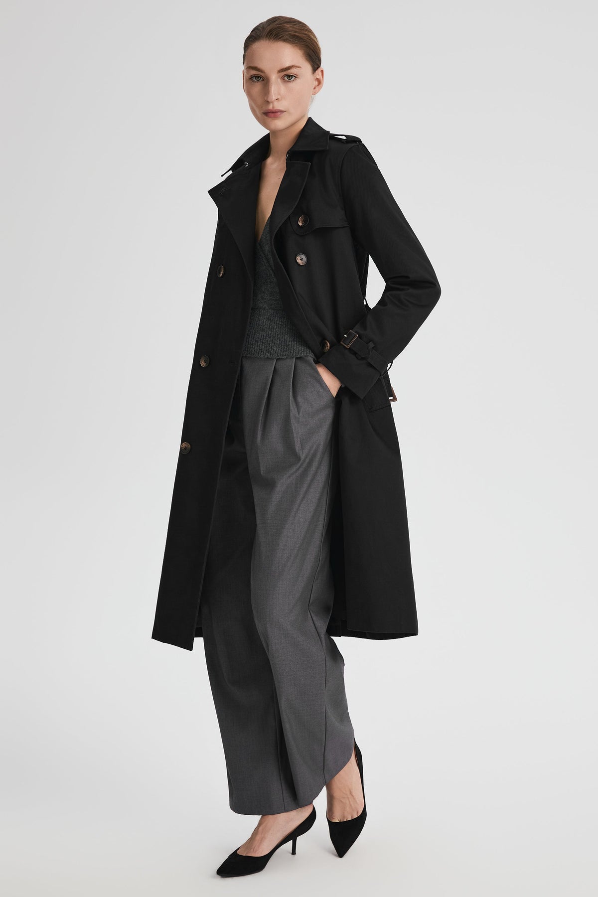 Long Classic Trench Coat