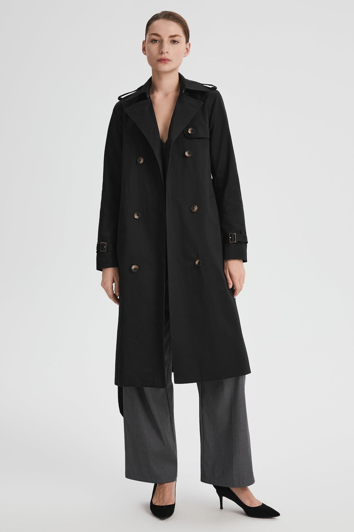 Long Classic Trench Coat