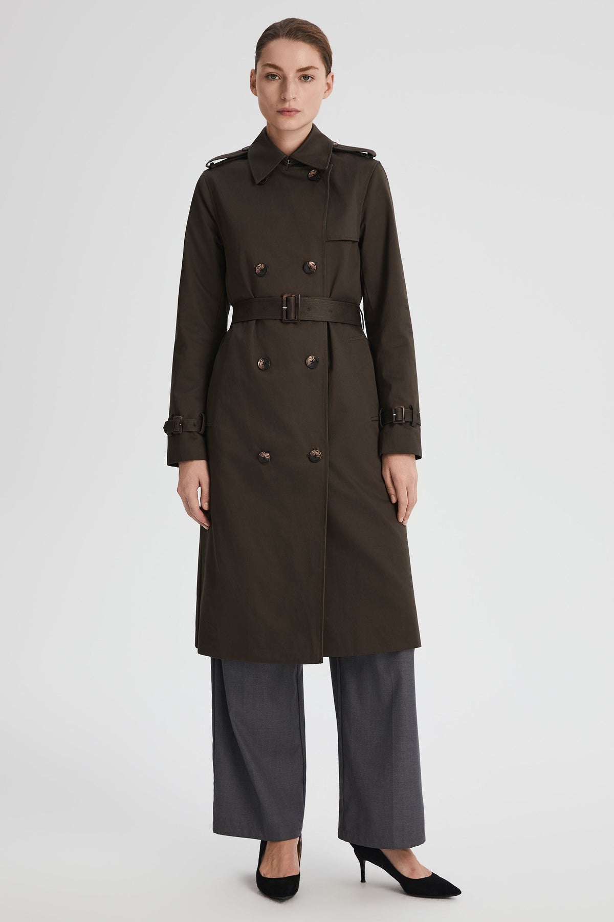 Long Classic Trench Coat