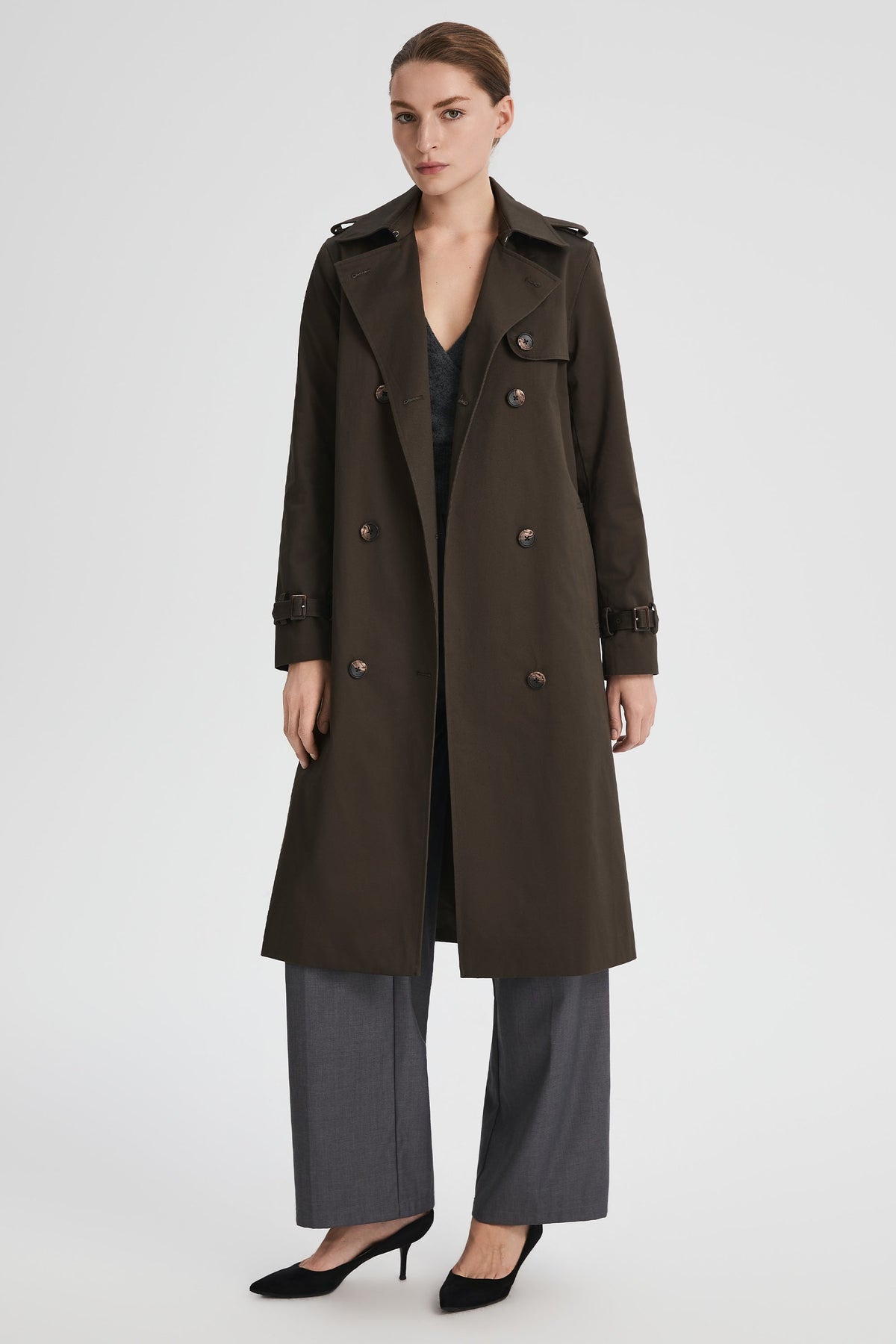 Long Classic Trench Coat