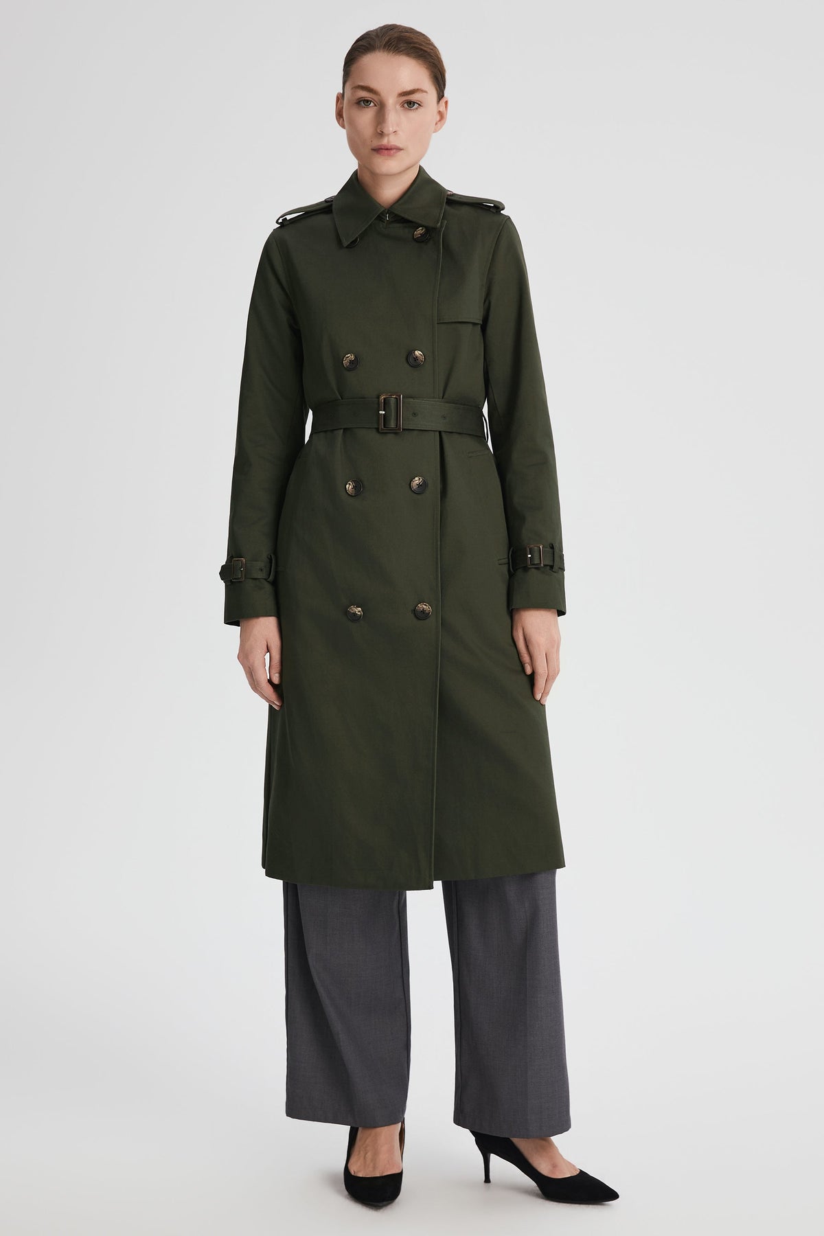 Long Classic Trench Coat