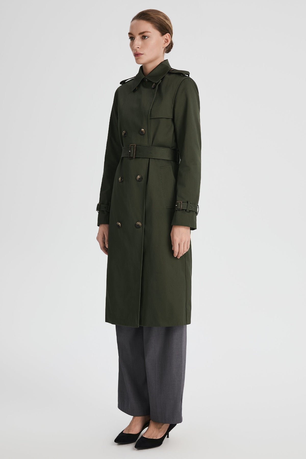 Long Classic Trench Coat
