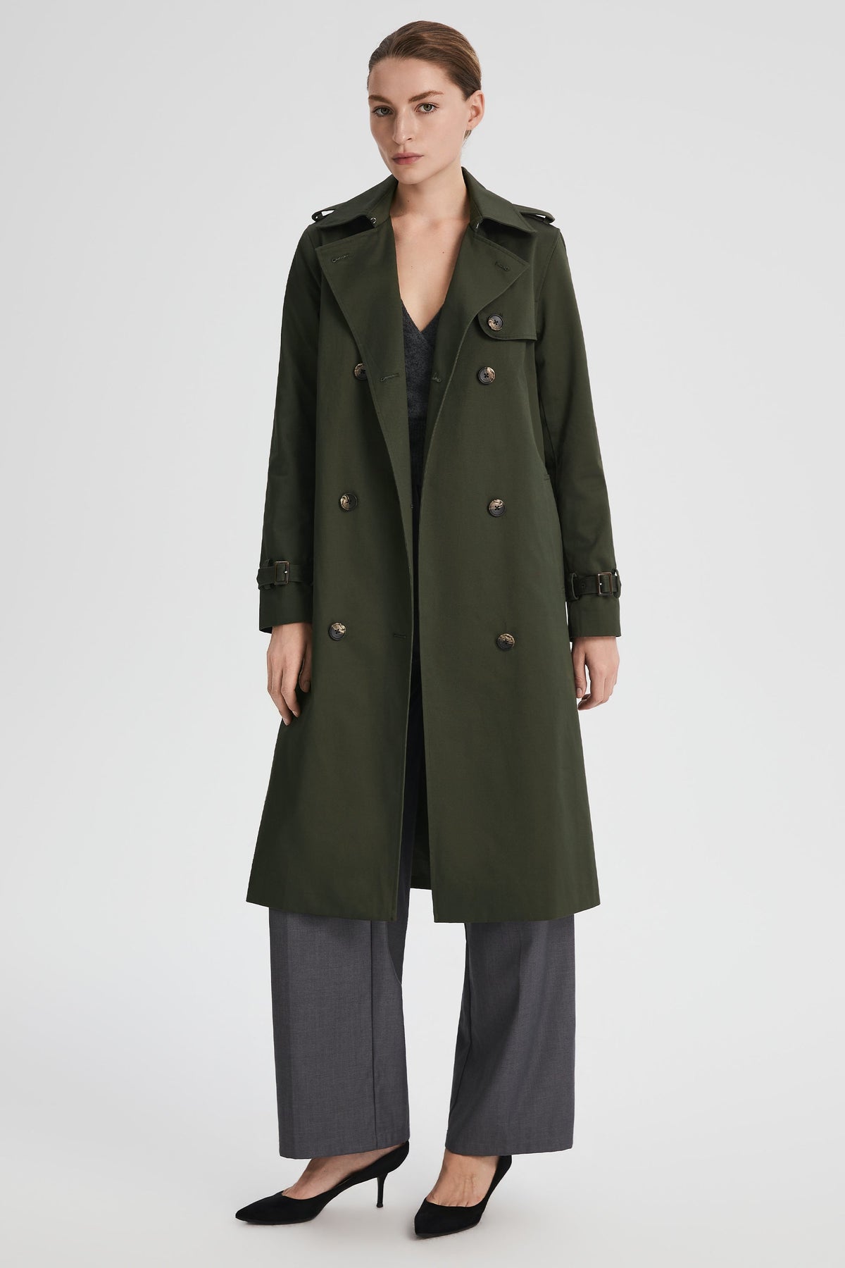 Long Classic Trench Coat