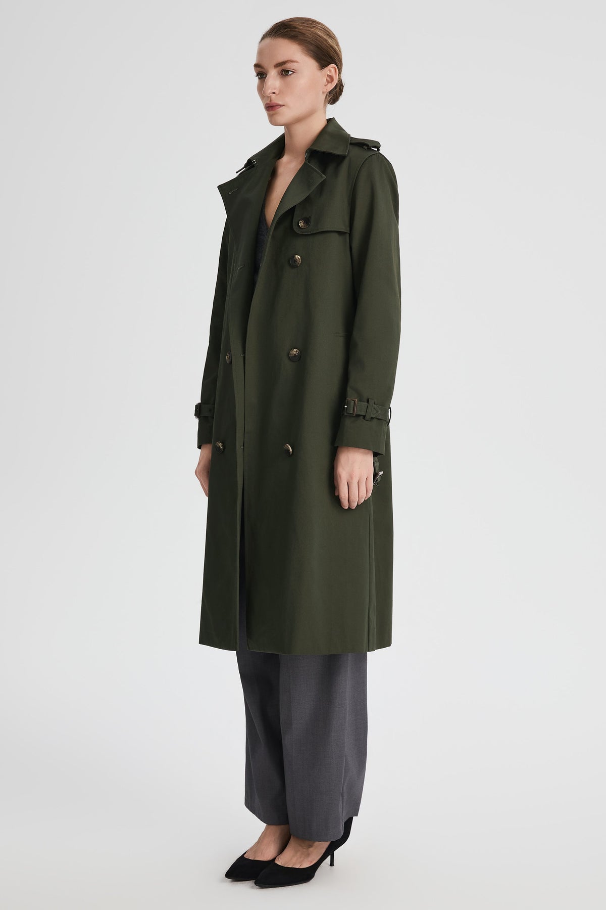 Long Classic Trench Coat