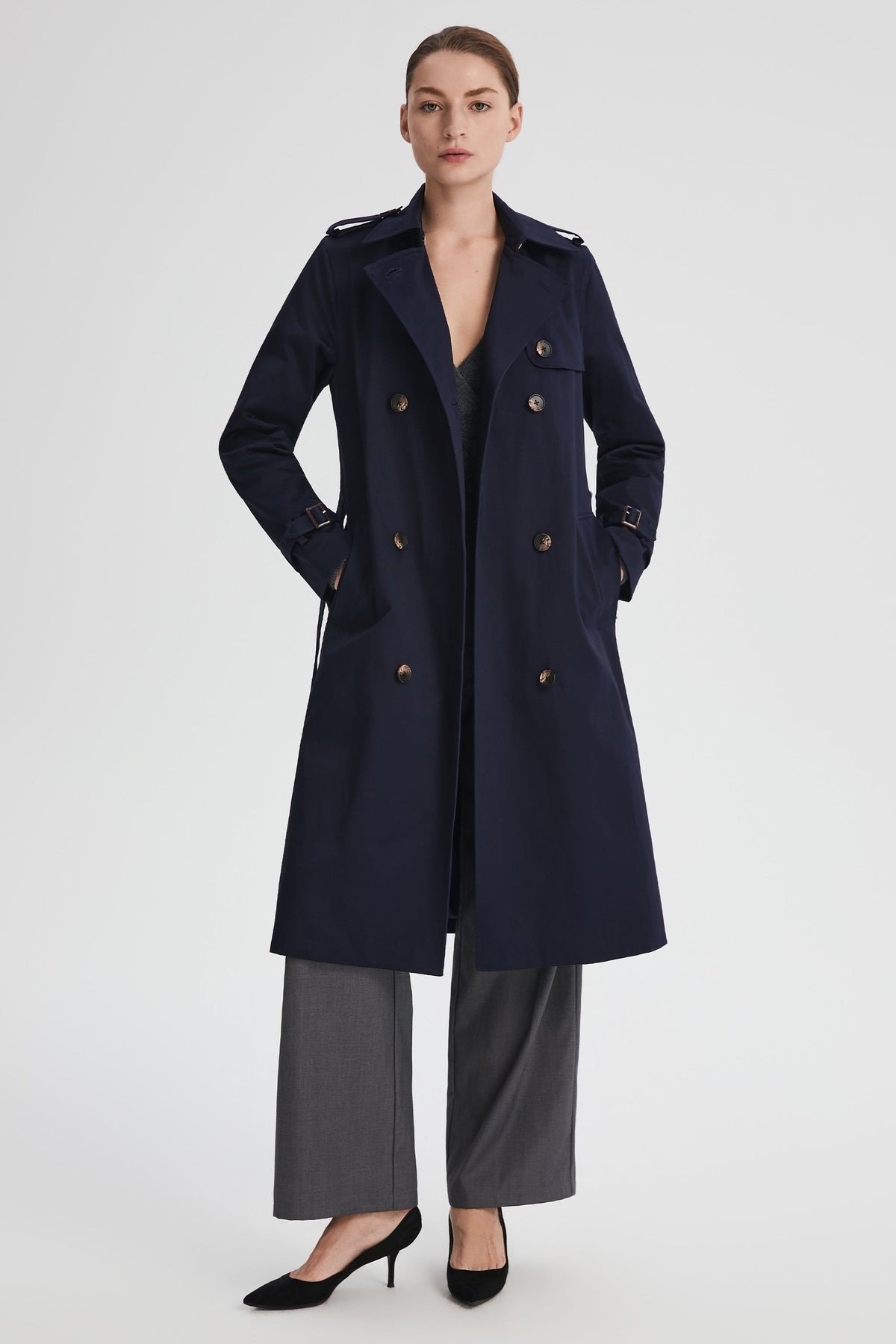 Long Classic Trench Coat