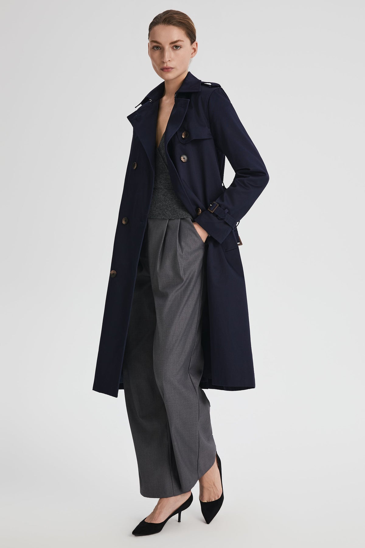 Long Classic Trench Coat