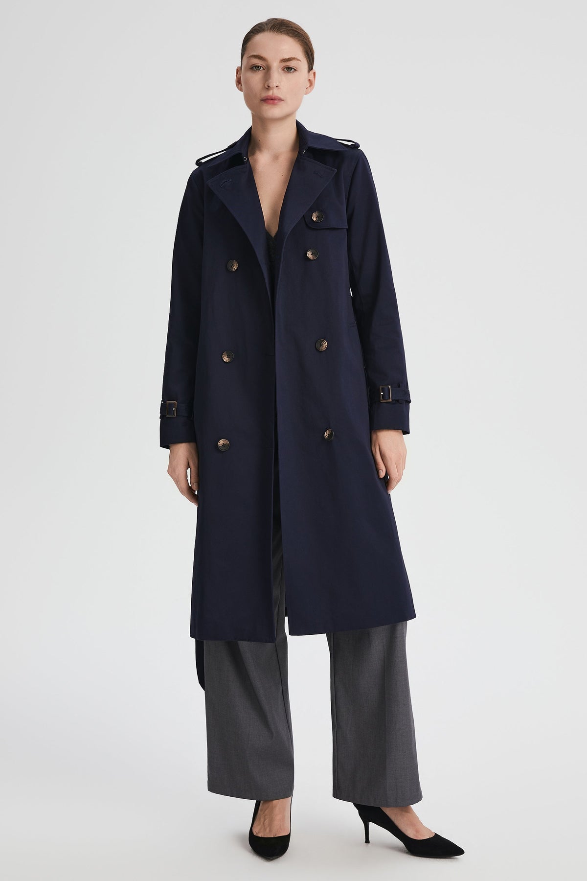 Long Classic Trench Coat