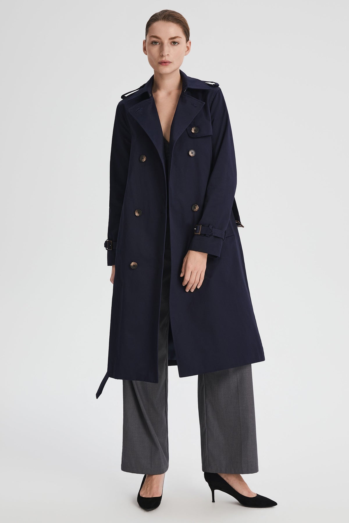 Long Classic Trench Coat