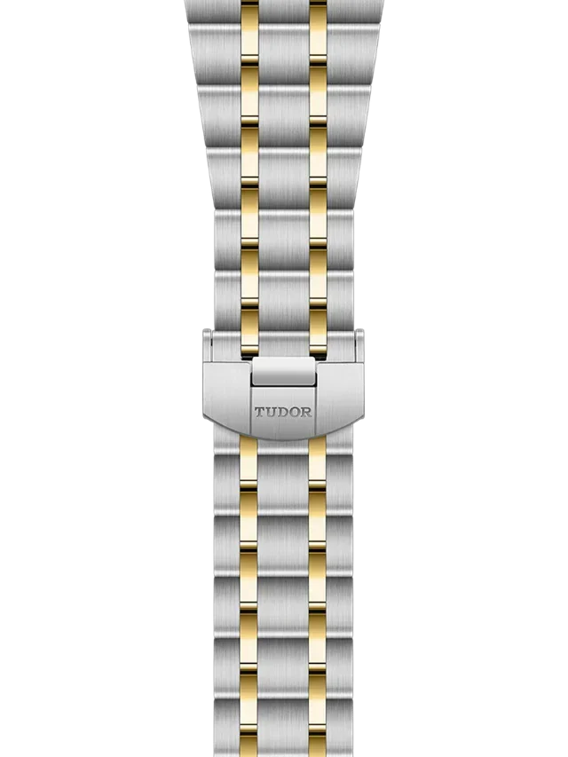 Tudor Royal Diamonds Automatic Grey Dial Two Tone Steel Strap Watch for Men - M28603-0002