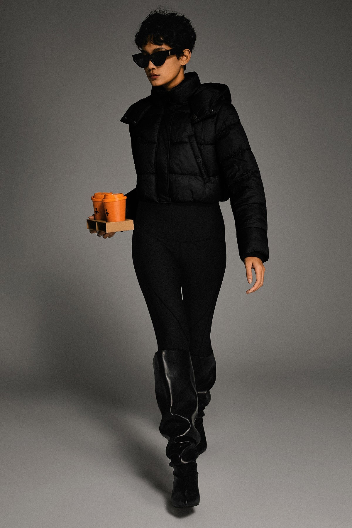Urban Essential Cropped Lyrella Puffer Jacket