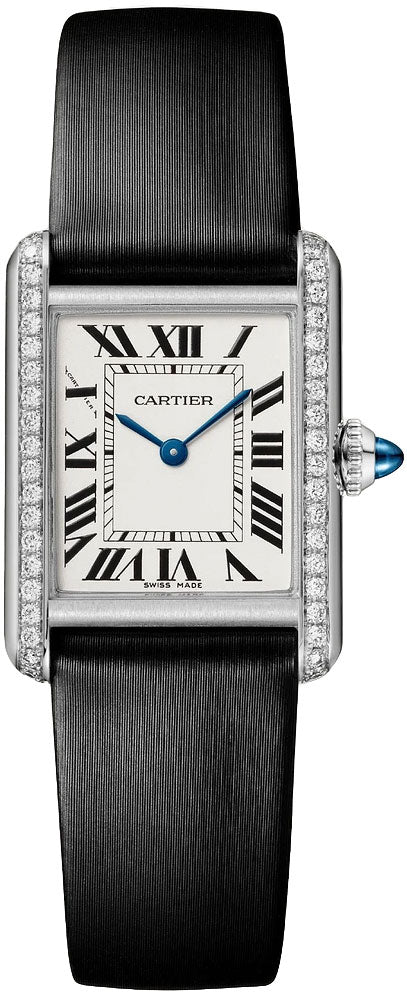 Cartier Tank Must de Cartier Black Strap Women's Watch W4TA0031