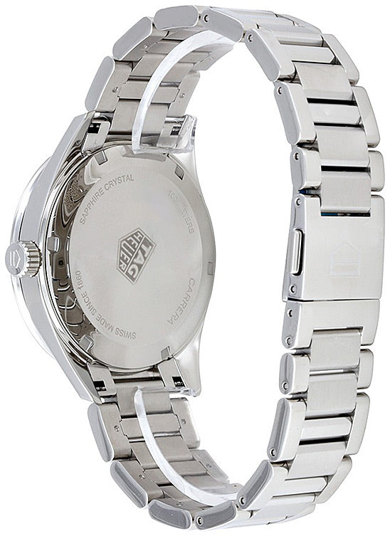 Tag Heuer Carrera Quartz Diamonds Blue Dial Silver Steel Strap Watch for Women - WAR1114.BA0601