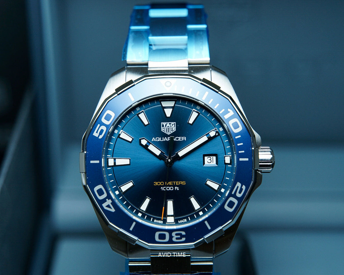 Tag Heuer Aquaracer Blue Dial Watch for Men - WAY101C.BA0746