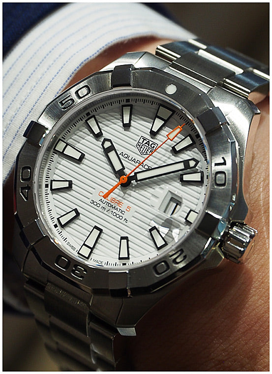 Tag Heuer Aquaracer White Dial Watch for Men - WAY2013.BA0927