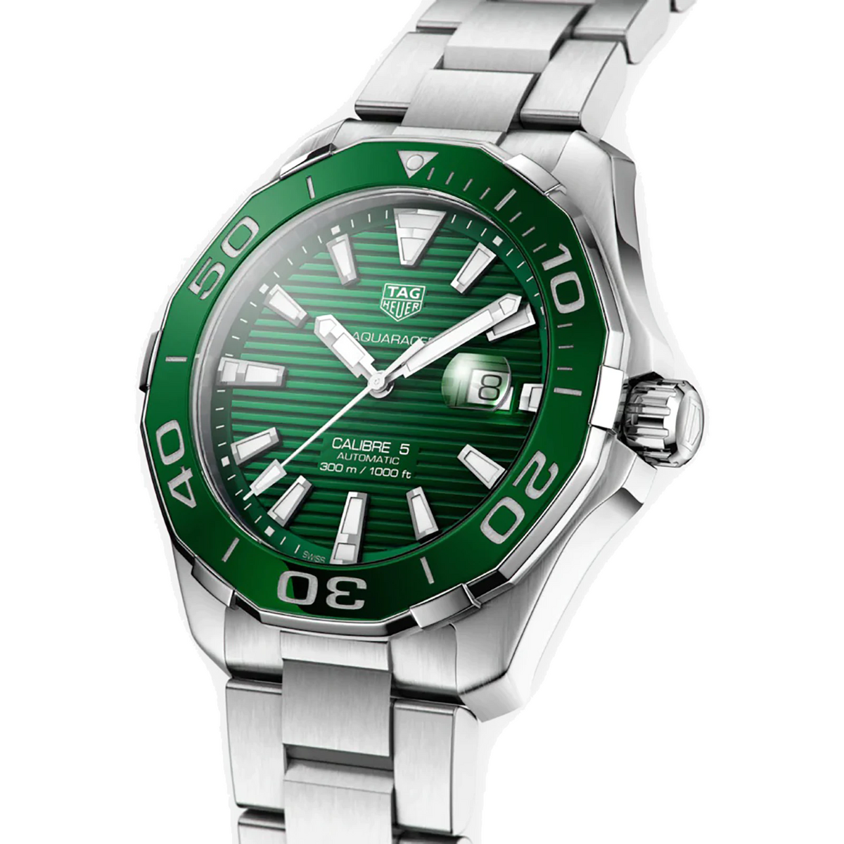 Tag Heuer Aquaracer Green Dial Watch for Men - WAY201S.BA0927