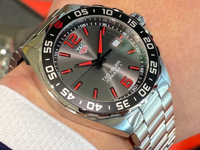 Tag Heuer Formula 1 Quartz Anthracite Dial Silver Steel Strap Watch for Men - WAZ1018.BA0842