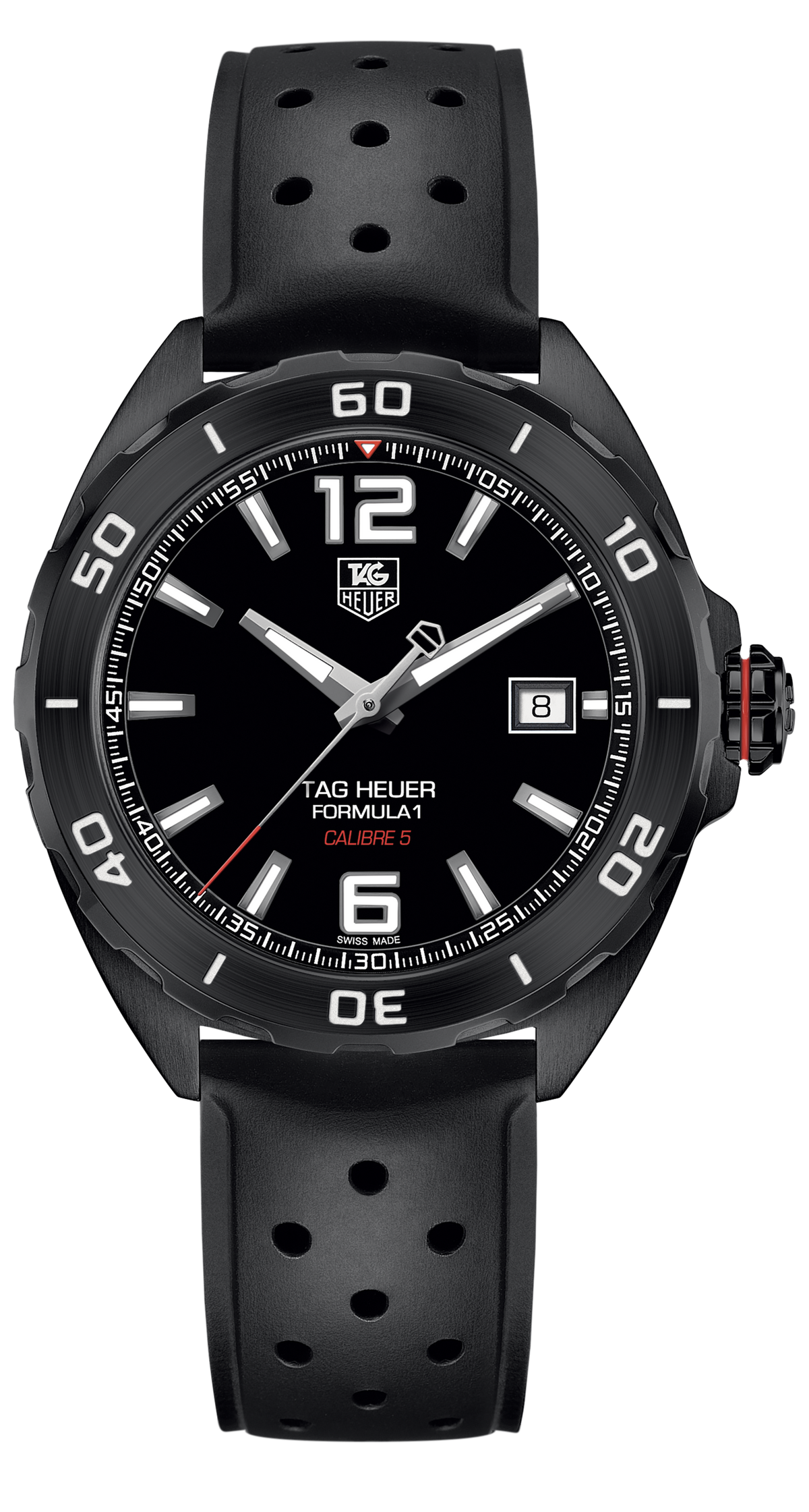 Tag Heuer Formula 1 Black Dial Strap Watch for Men - WAZ2115.FT8023