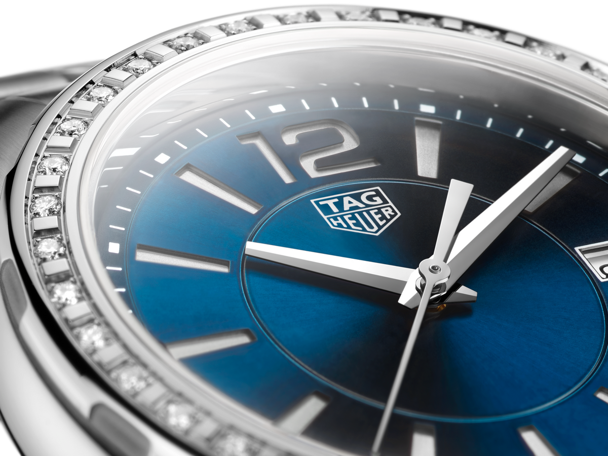 Tag Heuer Formula 1 Quartz Diamonds Blue Dial Silver Steel Strap Watch for Women - WBJ1316.BA0666