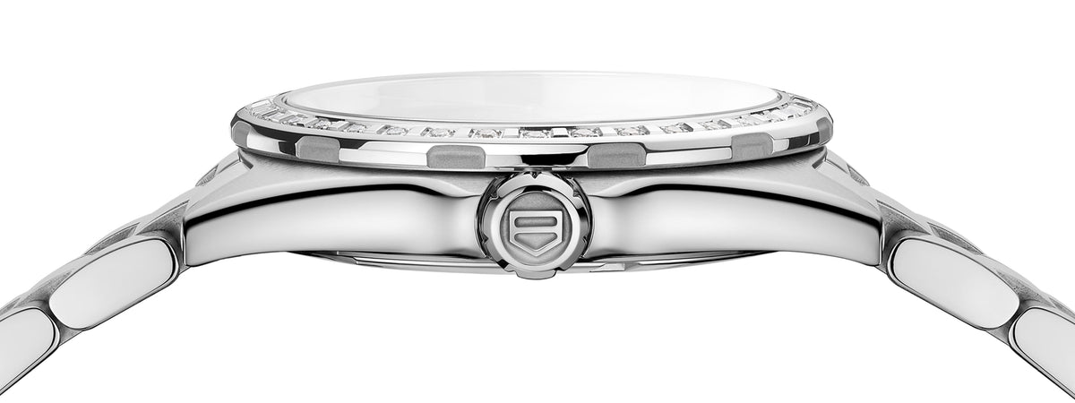 Tag Heuer Formula 1 Quartz Diamonds Mother of Pearl Dial Silver Steel Strap Watch for Women - WBJ131A.BA0666