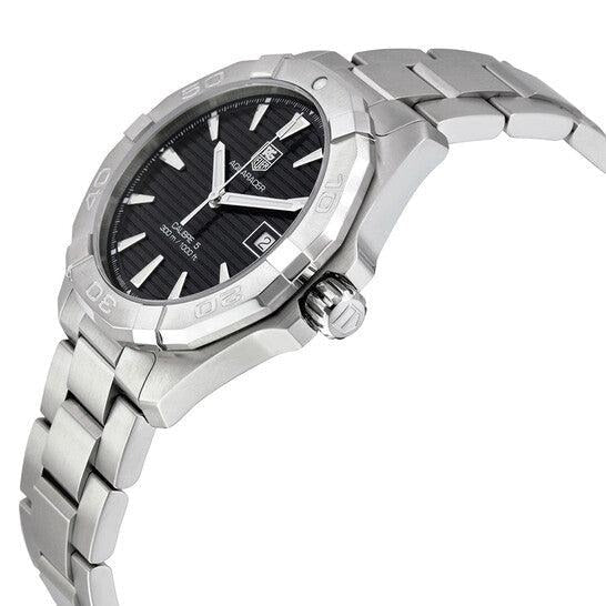Tag Heuer Aquaracer Automatic Black Dial Silver Steel Strap Watch for Men - WAY2110.BA0928