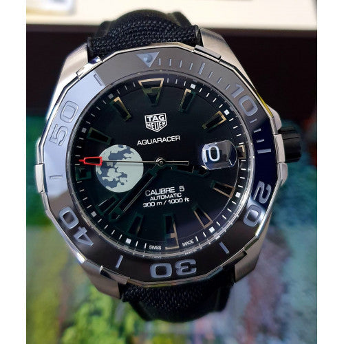 Tag Heuer Aquaracer Moon Black Dial Watch for Men - WAY201J.FC6370
