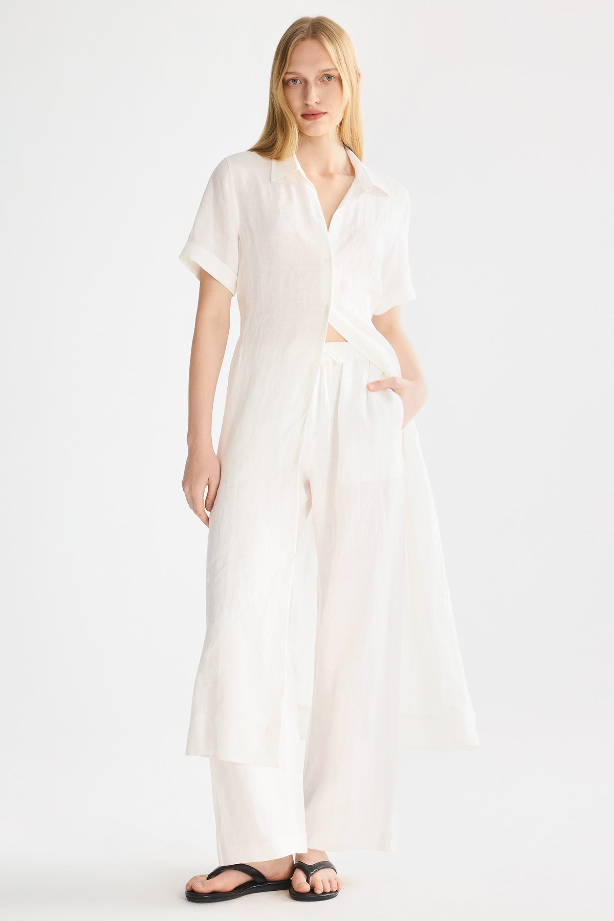 Classic Linen Maxi Dress