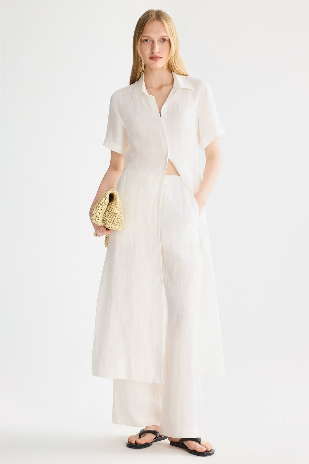 Classic Linen Maxi Dress
