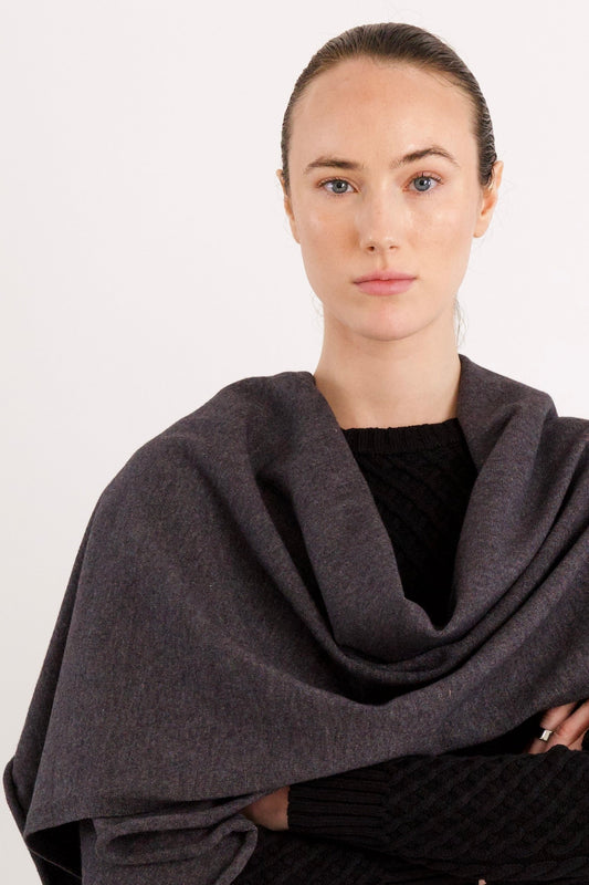 Wool Blend Knitted Scarf