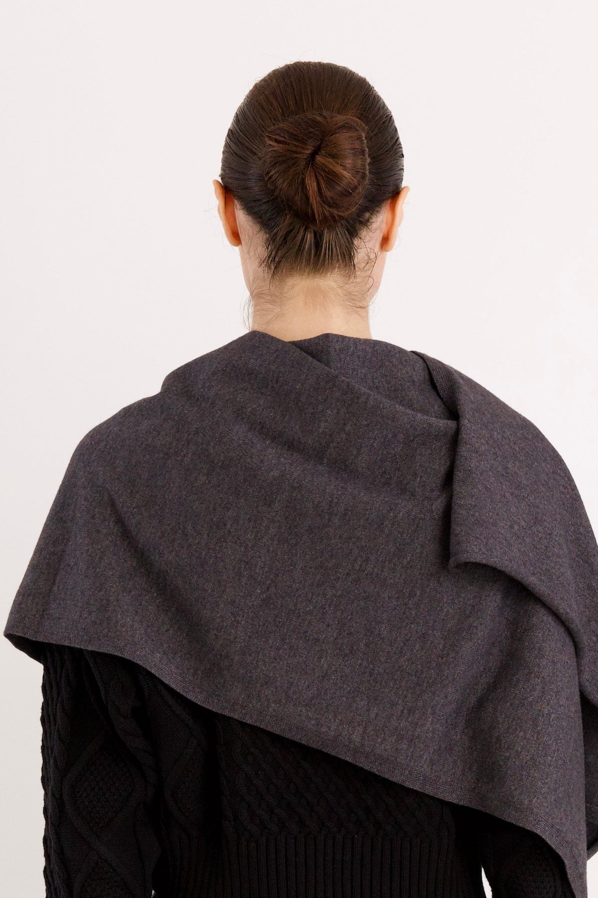 Wool Blend Knitted Scarf