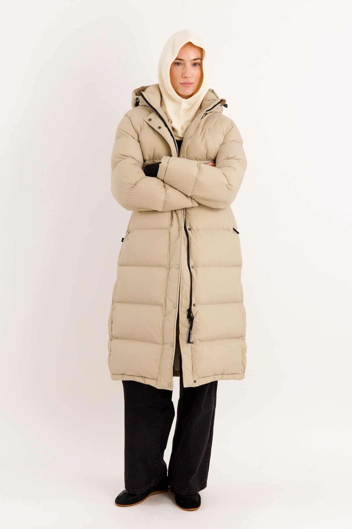 Wool Blend Knit Hood