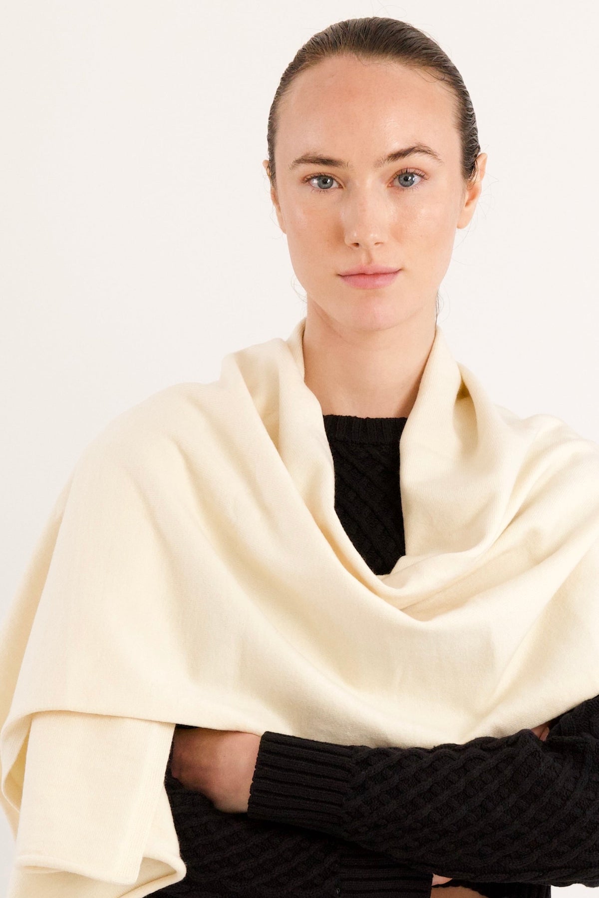 Wool Blend Knitted Scarf