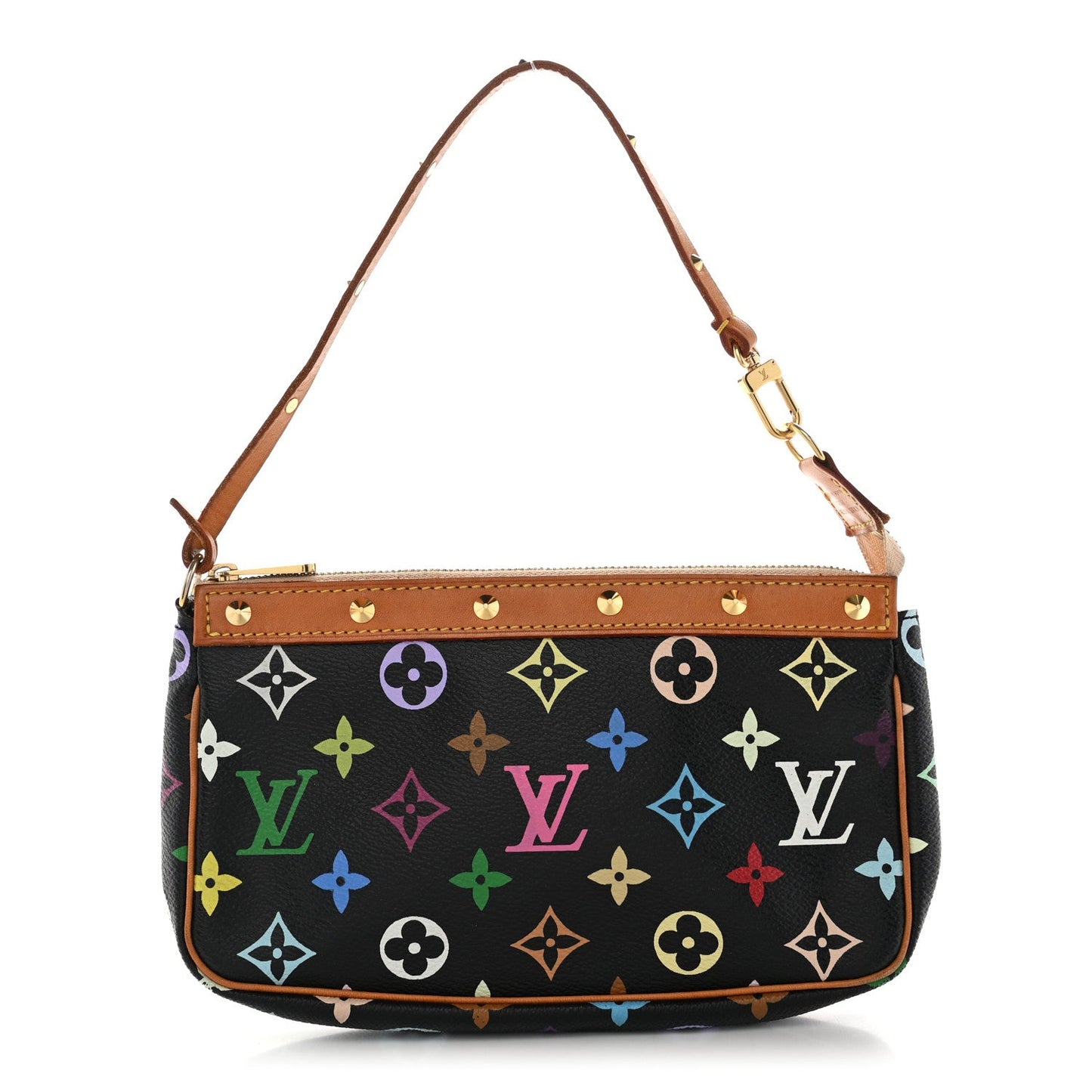 Monogram Multicolor Pochette Accessories Black