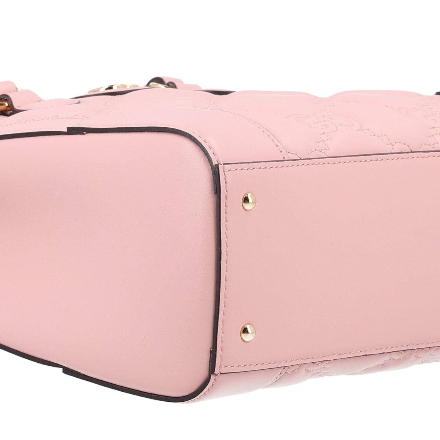 Calfskin GG Matelasse Mini Top Handle Bag Perfect Pink