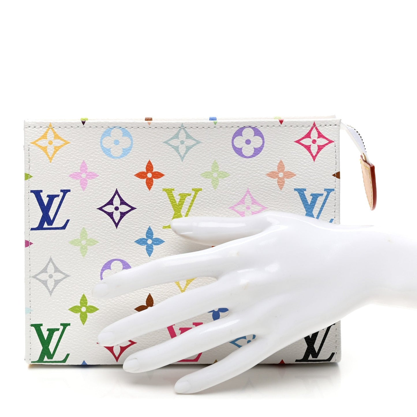 LV X TM Monogram Multicolor Toiletry Pouch 19 White