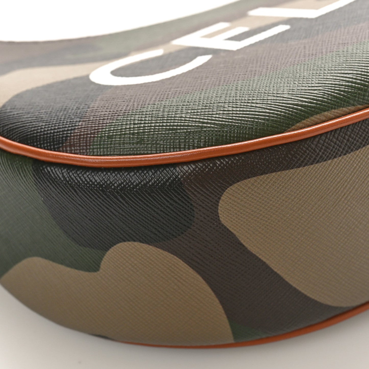 Canvas Calfskin Camouflage Ava Logo Triomphe Shoulder Bag Khaki