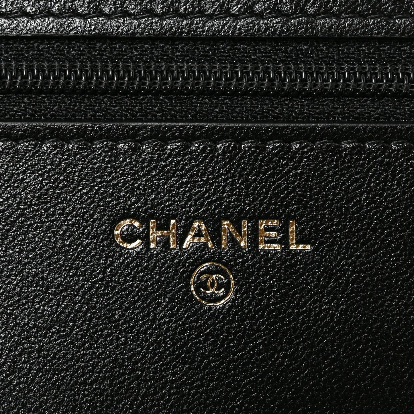 Lambskin Quilted Chanel 19 Wallet On Chain WOC Black