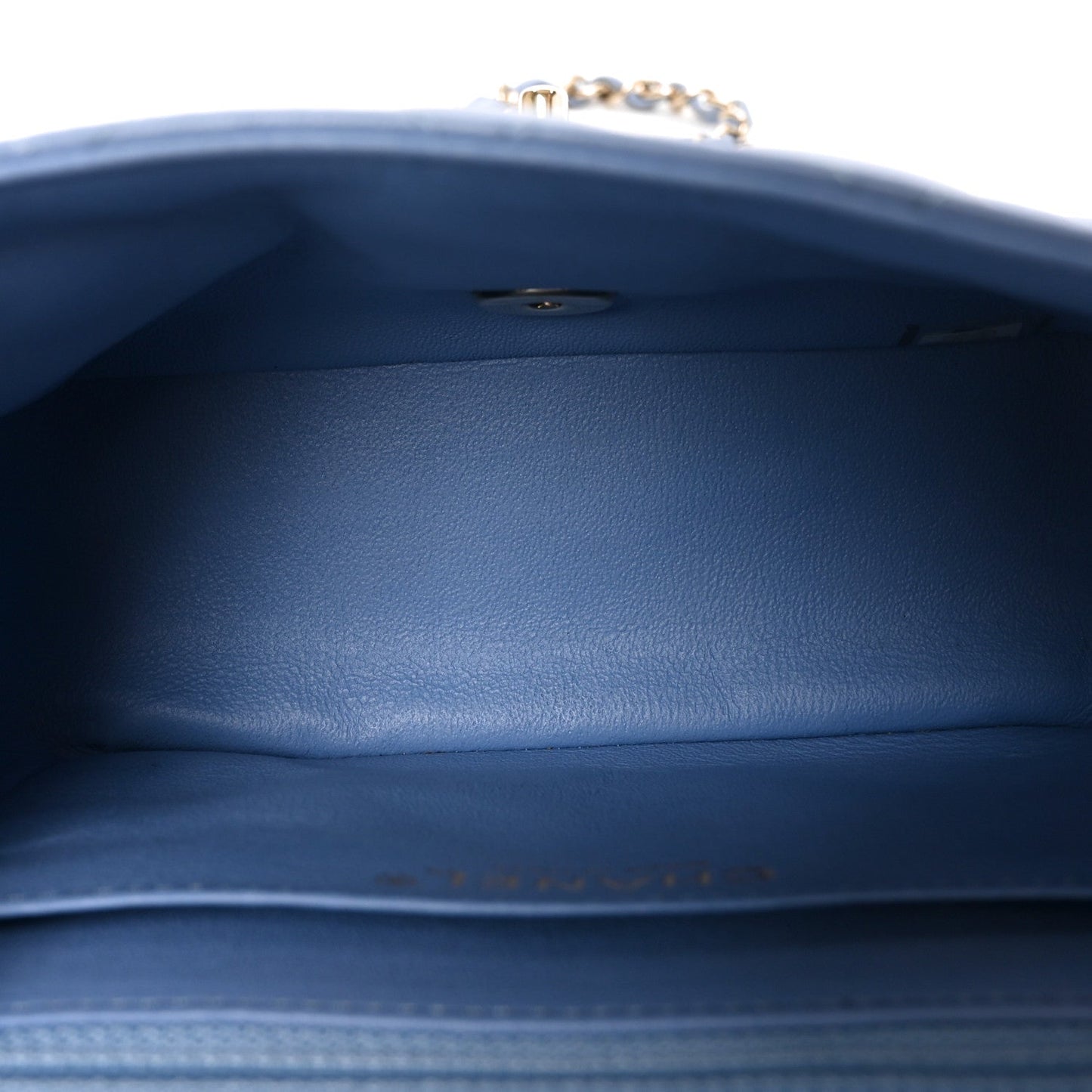 Lambskin Quilted Mini Square Flap Blue