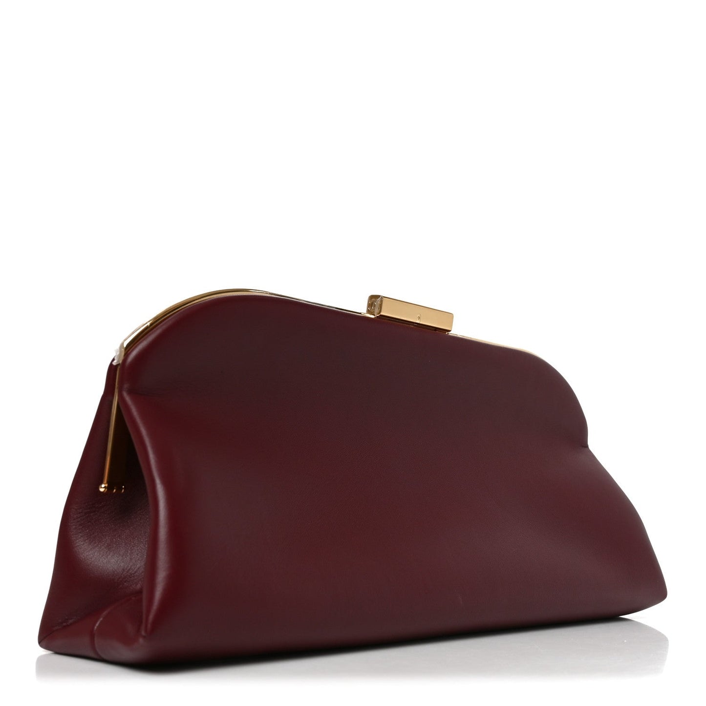 Lambskin Large Clutch Burgundy