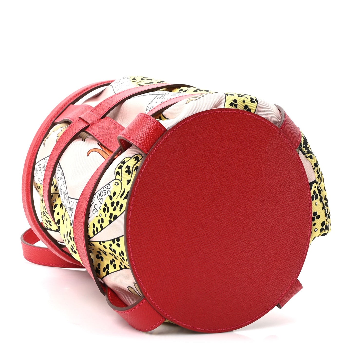 Epsom Silk Les Leopards Musardine Bag Rouge Casaque